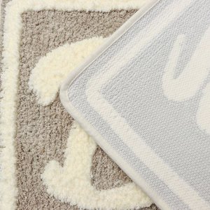 Коврик для ванной и туалета SAVANNA Bath, 50x80 см, бежевый