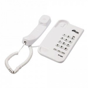 Телефон RITMIX RT-320 white, световая индикация звонка, блок