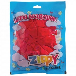 Шары воздушные ZIPPY (ЗИППИ) 10" (25см), КОМПЛЕКТ 50шт., нео