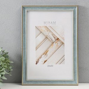 MIRAM Фоторамка пластик МИРАМ 20х30 см, 642498 морской (пластиковый экран)
