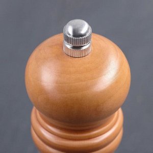 Мельница для специй Доляна, 13.5x4.5 см, металлический механизм, бежевая