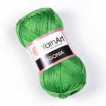 Пряжа Yarnart Begonia №6332 Зелёный