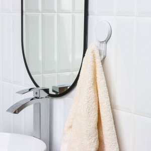 Крючок самоклеющийся Доляна Witlen, 12x6.5x4.7 см, белый