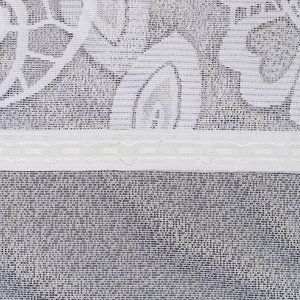 Лента Тюль на кухню со шторной лентой, 325х205 см, цвет белый, 100% полиэстер