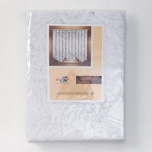 Лента Тюль на кухню со шторной лентой, 325х205 см, цвет белый, 100% полиэстер