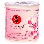 Бумага туалетная &quot;Maneki&quot; Dream 3 слоя, 214 л., 30 м, гладкая, белая, 1 рулон