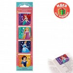 Закладки магнитные для книг на открытке &quot;Самой сказочной девочке&quot;, Принцессы