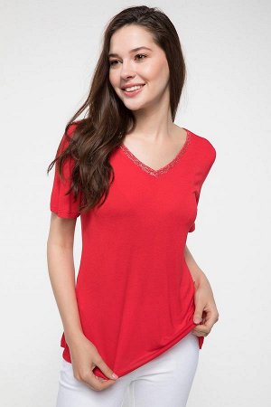 Блуза красная