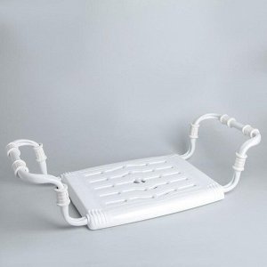 Сиденье для ванны раздвижное, 35x29 см, белое