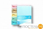 4607048009192 ПТР-Г-160 Голубая простыня трикотажная на резинке 160х200х20