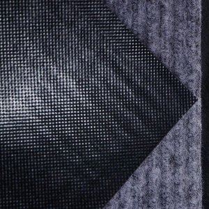 Коврик придверный влаговпитывающий, ребристый, «Стандарт», 50x80 см, цвет серый