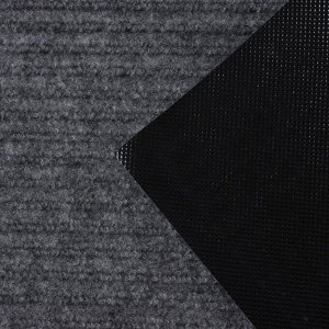 Коврик придверный влаговпитывающий, ребристый, «Стандарт», 50x80 см, цвет серый