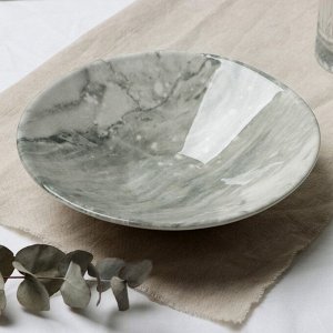 Тарелка керамическая «Стоун», 20x5.5 см, 600 мл, Dolce Ceramo