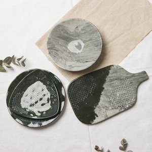 Тарелка керамическая «Стоун», 20x5.5 см, 600 мл, Dolce Ceramo