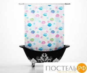 Стильные шторы для ванной: Милые рыбки