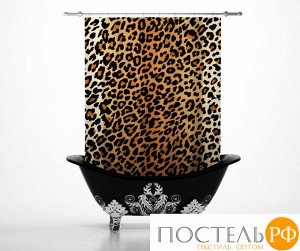 Шторы для ванной: Шкура леопарда
