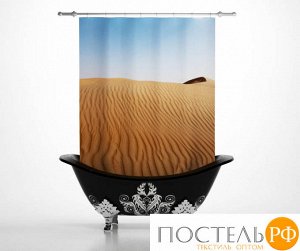 Штора для ванной: Золотой песок