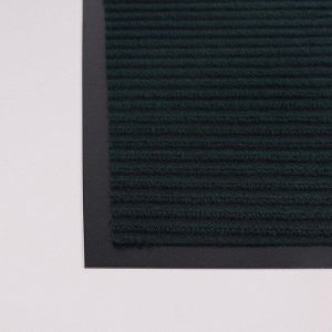 Коврик придверный влаговпитывающий, ребристый, «Стандарт», 40x60 см, цвет зелёный