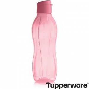 Tupperware Эко-бутылка (750 мл) с клапаном, светло-розовая