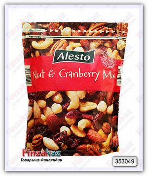 Cмесь отборных орехов и клюквы Alesto Nut and crandberry mix 200 гр