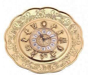 Часы настенные  Знаки зодиака D28см латунь Италия