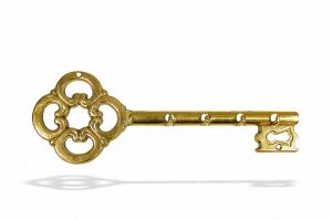 Ключница  Ключ 24*8,5см латунь