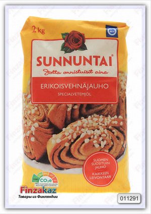 Пшеничная мука Sunnuntai 2 кг