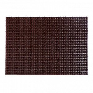 Покрытие ковровое щетинистое «Травка», 45x60 см, цвет тёмный шоколад