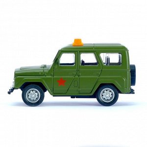 Машина металлическая «Джип военный», инерционная, масштаб 1:43