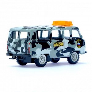 Машина металлическая «Микроавтобус ОМОН», инерционная, масштаб 1:43