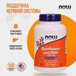Лецитин NOW Sunflower Lecithin 1200 мг. - 100 капсул