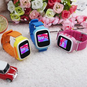 Детские часы GPS трекер Smart Baby Watch Q90 Синие