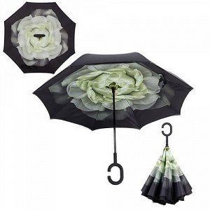 Зонт наоборот "Зеленая Роза"