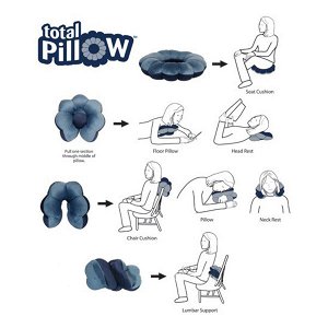 Подушка-трансформер для путешествий Total Pillow (Тотал Пиллоу) Зеленая