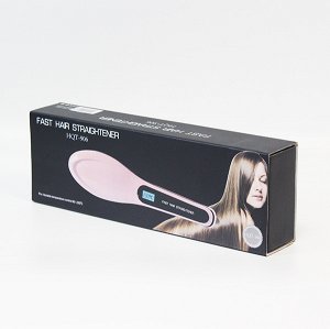 Расческа выпрямитель Fast Hair Straightener розовая