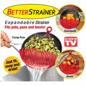 Универсальный дуршлаг-накладка для слива воды Better Strainer (Беттер Страйнер)