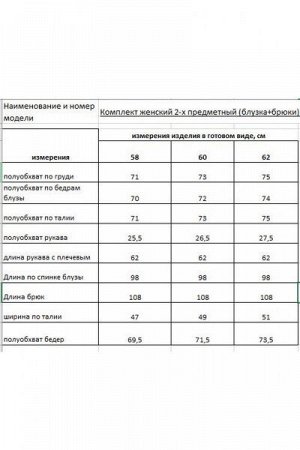 Женский брючный комплект