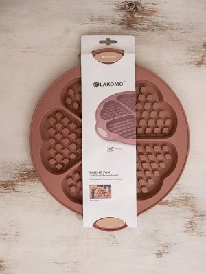 "Dusty Rose" Форма для выпечки вафель 30х26см стальная рама
