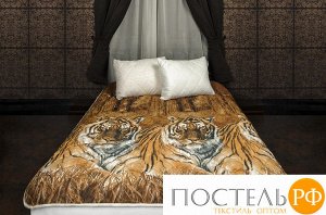 УТ-2633 комплект (1 подушка, одеяло-покрывало) 'Уссурийские тигры'