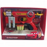 Бластер &quot;Играем вместе&quot; Тачки , с мягкими патронами 19*27*6 см