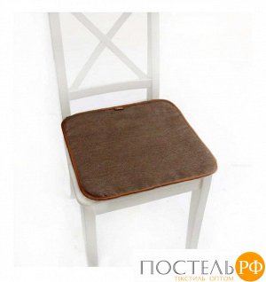 Накидка ALTRO на стул арт.1111303-06 коричневый шенил 40*40 см (упаковка 2 шт.)