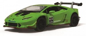 Машина мет. Ламборджини Huracan LP620-2 Super Trofeo 12 см кор.