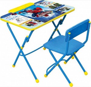 К-т детской мебели "Великий человек-паук" (Д3Ч, 3-7 лет,мал.,мягкое, флок, голубой)