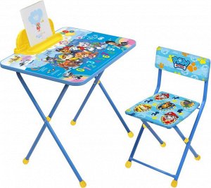 К-т детской мебели "Щенячий патруль" (Щ1, 1,5-3лет, мягкое сидение моющаяся ткань, синий)