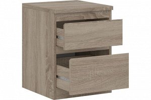 КАСТОР Тумба прикроватная с 2 ящиками, дуб сонома. 49х37х39см