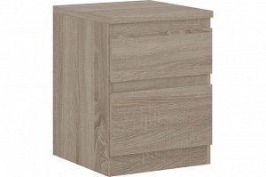 КАСТОР Тумба прикроватная с 2 ящиками, дуб сонома. 49х37х39см