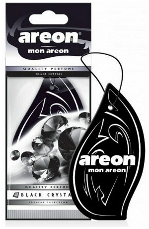 AREON Ароматизаторы для авто  "MON AREON"  (10/120/360) Чрный Кристал  NEW