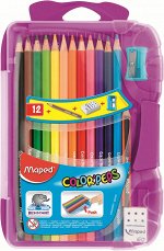 Карандаши MAPED 832032 COLOR&#039;PEPS 12 цветов+точилка+ластик+мини-карандаш