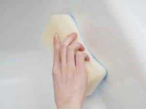 Губка из поролона для чистки ванн, раковин из ультратонкого материала TREPICA и нейлоном для лучшей чистки поверхности