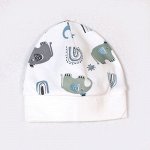 Шапочка слоники/зеленый